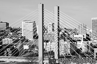 Tacoma, Washington Downtown black and white picture