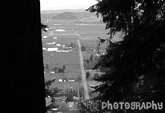 Country Land of Enumclaw, Washington black and white picture