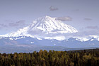 Mt. Rainier, Blue Sky & Scattered Clouds photo thumbnail