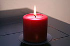 Red Candle & Flame photo thumbnail