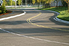 S-Curved Road With Shadows photo thumbnail