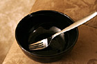 Black Bowl and Fork photo thumbnail