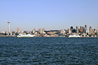 Seattle & Two Ferry Boats photo thumbnail