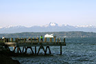 Dock, Mountains, & Ferry photo thumbnail