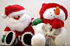 Santa Claus & Snowman photo thumbnail