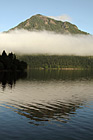 Lake Cresent Fog & Reflection photo thumbnail