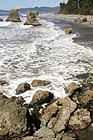 Beach and Rocks at Ruby Beach photo thumbnail