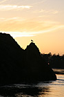 Bird & Rock Silhouette Sunset photo thumbnail