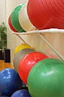Yoga Balls on Rack photo thumbnail