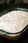 Rainbow Chip Cake in Dish photo thumbnail