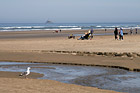 Cannon Beach, People, & Lighthouse photo thumbnail