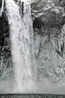 Snoqualmie Falls Winter Icicles photo thumbnail