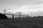 Black & White Bay Bridge from Treasure Island photo thumbnail