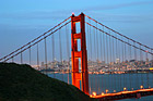 Golden Gate Bridge at Night & San Francisco City photo thumbnail