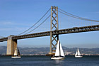 Bay Bridge, San Francisco & Sail Boats photo thumbnail