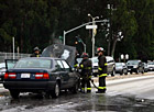Firefighters & Car Fire photo thumbnail