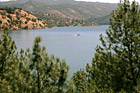 Boat in Don Pedro Reservoir photo thumbnail