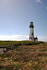 Bench & Yaquina Head Lighthouse photo thumbnail