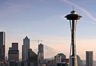 Space Needle, Seattle, & Mt. Rainier photo thumbnail