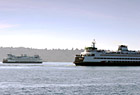 Two Seattle Ferry Boats photo thumbnail