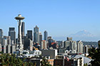 Seattle Skyline & Mount Rainier photo thumbnail
