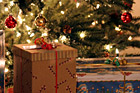Christmas Presents & Tree Up Close photo thumbnail
