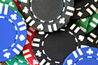 Close up of Poker Chips photo thumbnail