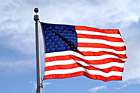 American Flag & Blue Sky photo thumbnail