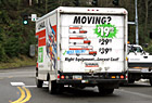 Back of a Uhaul Moving Truck photo thumbnail