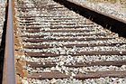 Close up of Railroad Tracks photo thumbnail