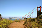 Golden Gate Bridge & Wildflowers on Trail photo thumbnail
