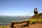 Bench & Golden Gate Bridge photo thumbnail