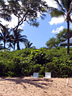 Two Lawn Chairs on Beach photo thumbnail