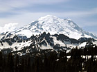 Close up of Mt. Rainier at Tipsoo Lake photo thumbnail