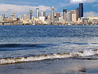 Seattle Buildings from Alki Beach photo thumbnail