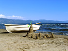 Lake Tahoe - Sand Castle & Boat photo thumbnail