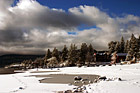 Lake Tahoe Snow, Clouds, & Beach photo thumbnail