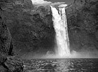 Black & White Snoqualmie Falls photo thumbnail