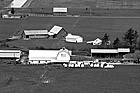 Black & White Aerial View of Farm preview
