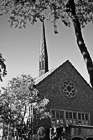 Black & White Eastvold Chapel on Sunny Day preview