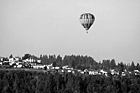 Black & White Hot Air Balloon Over Crystal Ridge preview