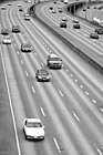 Black & White Traffic on Freeway preview