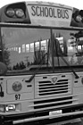 Black & White Front of Yellow School Bus preview