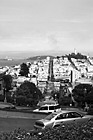 Black & White Cars Going Down Lombard Street preview