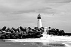 Black & White Lighthouse Photoshop Effect preview