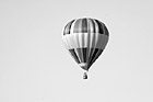 Black & White Hot Air Balloon Digital Art preview