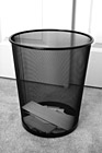 Black & White Black Waste Basket preview