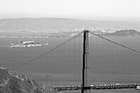 Black & White Golden Gate Bridge & Alcatraz preview