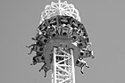 Black & White Panic Ride at Theme Park preview