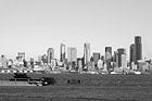 Black & White Seattle From Alki preview